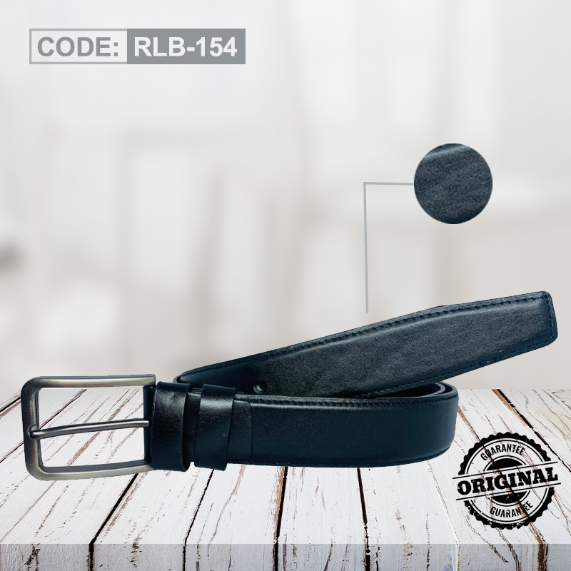 Leather Belt Black RLB-154
